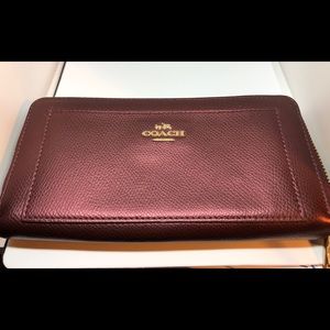 Coach zipper wallet